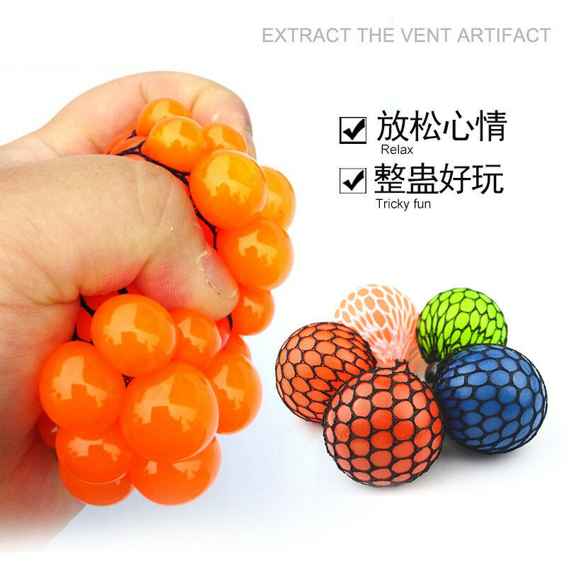 Squishy Mesh Sensory Stress Reliever Ball Toy Autism Squeeze Anxiety